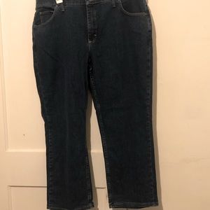 Plus Size 18 Petite Riders Jeans. Straight leg